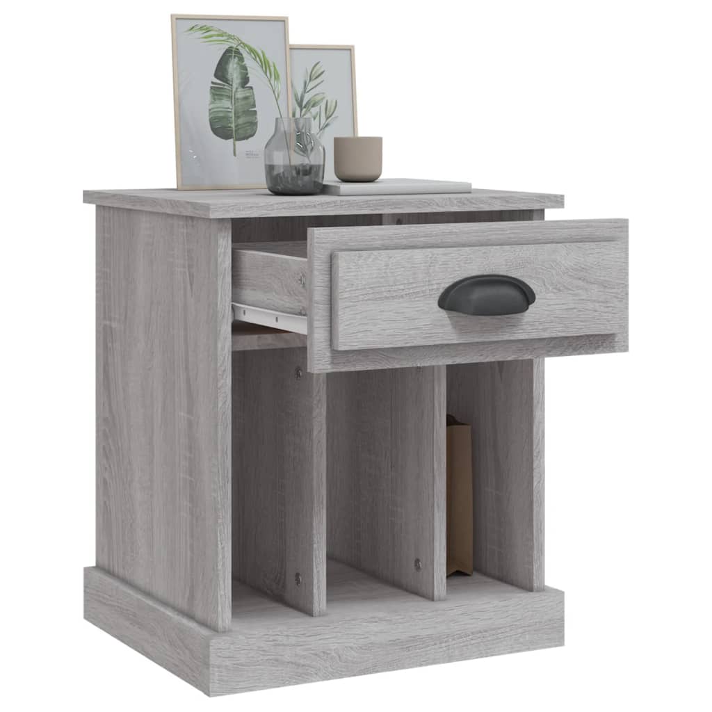 vidaXL Bedside Cabinets 2 pcs Grey Sonoma 43x36x50 cm 5