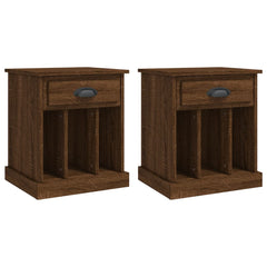 vidaXL Bedside Cabinets 2 pcs Brown Oak 43x36x50 cm 2