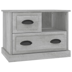 vidaXL Bedside Cabinet Concrete Grey 60x39x45 cm 2