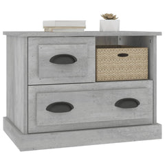 vidaXL Bedside Cabinet Concrete Grey 60x39x45 cm 4