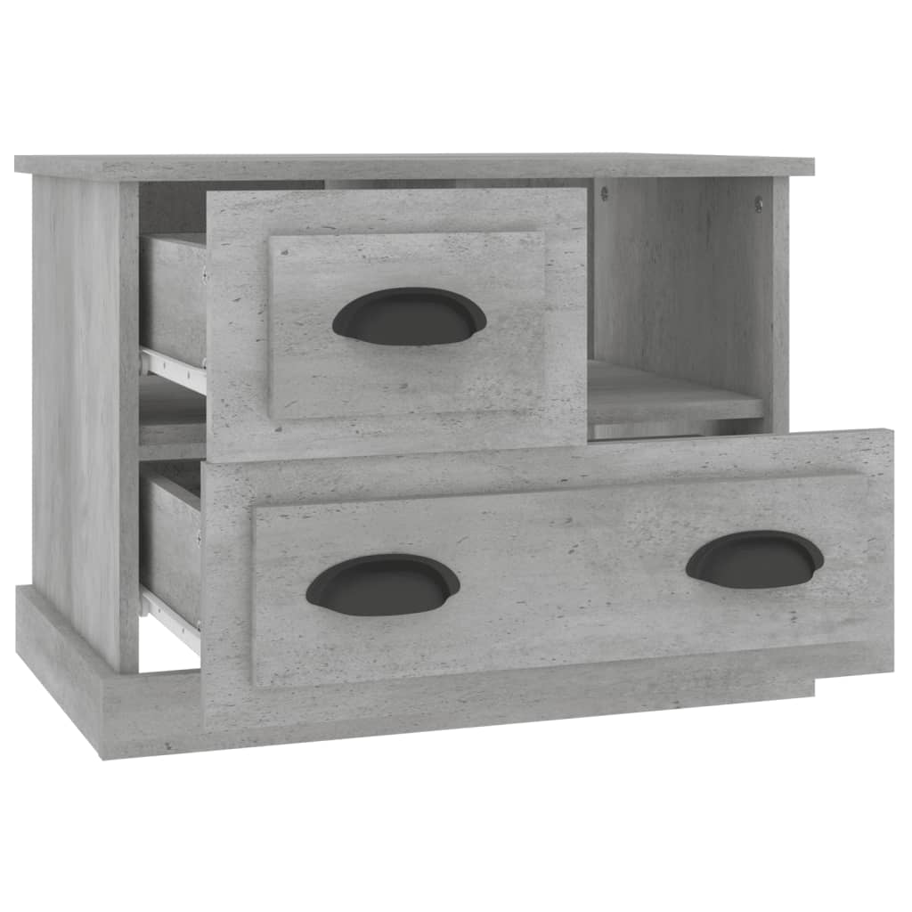 vidaXL Bedside Cabinet Concrete Grey 60x39x45 cm 6