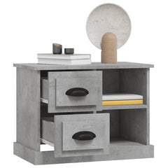 vidaXL Bedside Cabinet Concrete Grey 60x35.5x45 cm 5
