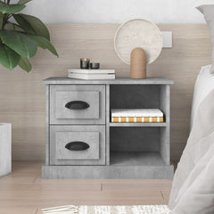 vidaXL Bedside Cabinet Concrete Grey 60x35.5x45 cm 1