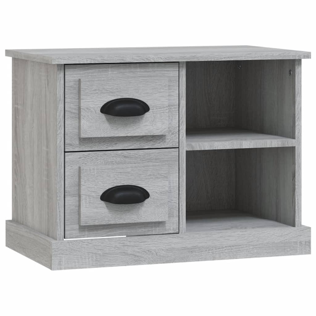 vidaXL Bedside Cabinet Grey Sonoma 60x35.5x45 cm 2