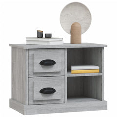 vidaXL Bedside Cabinet Grey Sonoma 60x35.5x45 cm 4