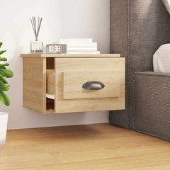 vidaXL Wall-mounted Bedside Cabinets 2 pcs Sonoma Oak 41.5x36x28cm 3