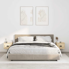 vidaXL Wall-mounted Bedside Cabinets 2 pcs Sonoma Oak 41.5x36x28cm 1