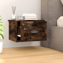 vidaXL Wall-mounted Bedside Cabinets 2 pcs Smoked Oak 41.5x36x28cm 3
