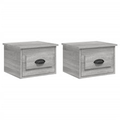 vidaXL Wall-mounted Bedside Cabinets 2 pcs Grey Sonoma 41.5x36x28cm 2