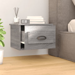 vidaXL Wall-mounted Bedside Cabinets 2 pcs Grey Sonoma 41.5x36x28cm 3