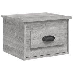 vidaXL Wall-mounted Bedside Cabinets 2 pcs Grey Sonoma 41.5x36x28cm 5