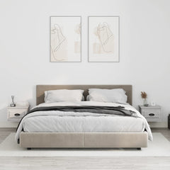 vidaXL Wall-mounted Bedside Cabinets 2 pcs Grey Sonoma 41.5x36x28cm 1
