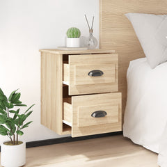 vidaXL Wall-mounted Bedside Cabinet Sonoma Oak 41.5x36x53cm 3