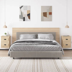 vidaXL Wall-mounted Bedside Cabinets 2 pcs Sonoma Oak 41.5x36x53cm 3
