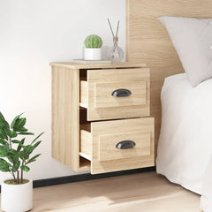 vidaXL Wall-mounted Bedside Cabinets 2 pcs Sonoma Oak 41.5x36x53cm 4