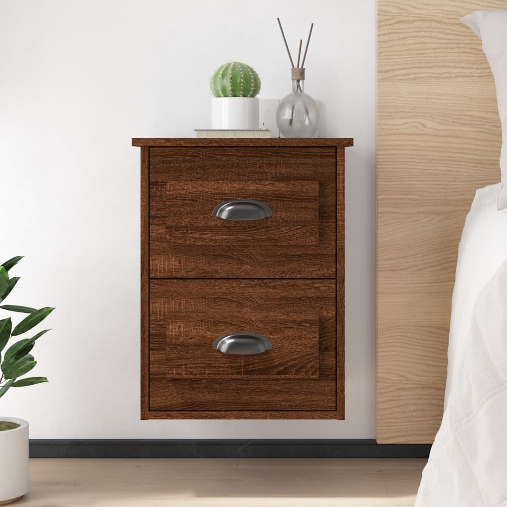 vidaXL Wall-mounted Bedside Cabinet 41.5x36x53cm