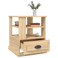 vidaXL Side Table Sonoma Oak 50x50x60 cm Engineered Wood 5