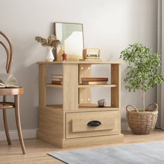 vidaXL Side Table Sonoma Oak 50x50x60 cm Engineered Wood 1