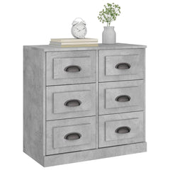 vidaXL Sideboard Concrete Grey 70x35.5x67.5 cm Engineered Wood 4