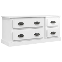 vidaXL TV Cabinet High Gloss White 100x35.5x45 cm Engineered Wood 2
