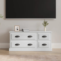 vidaXL TV Cabinet High Gloss White 100x35.5x45 cm Engineered Wood 1