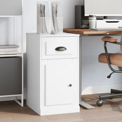 Side Cabinet Engineered Wood in White