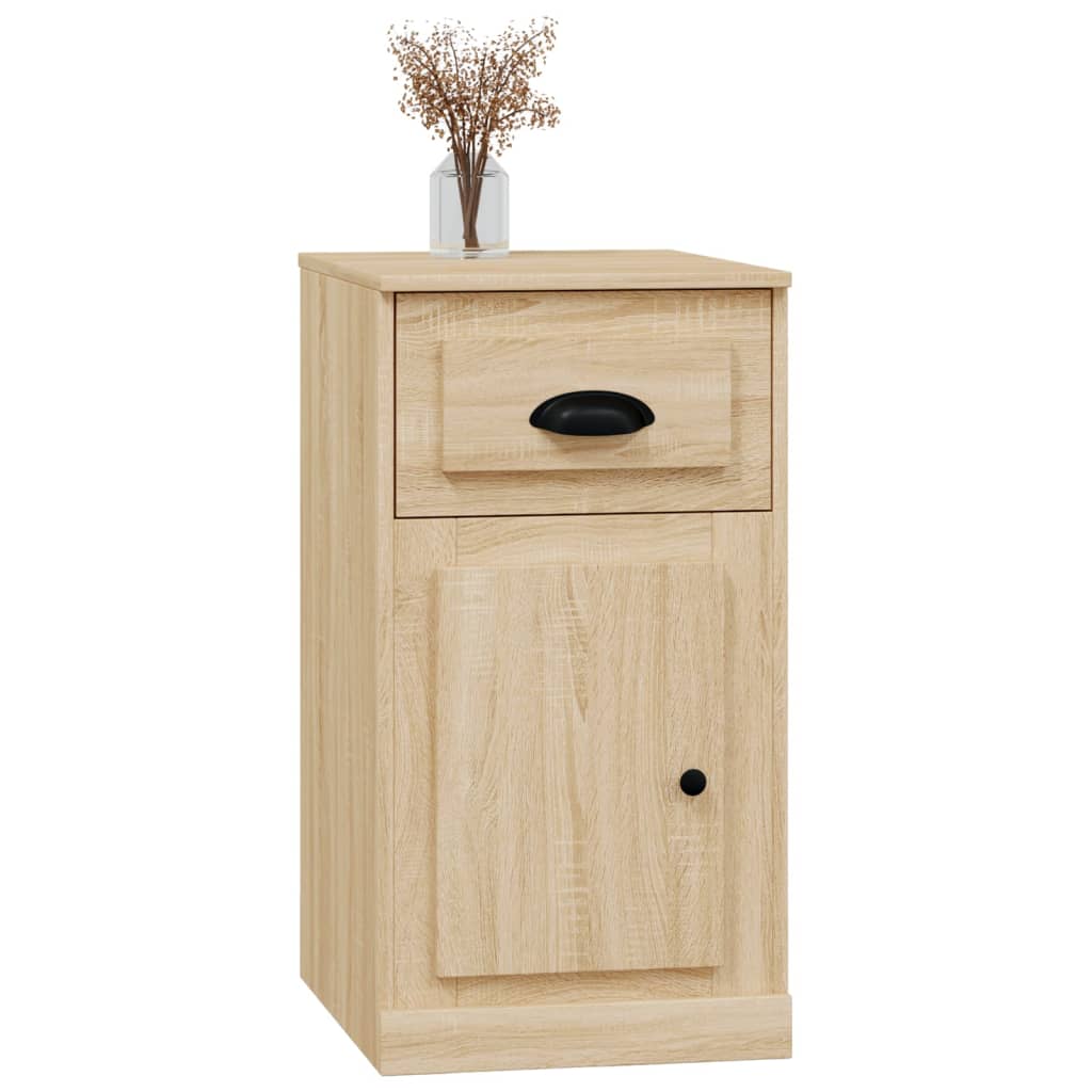 vidaXL Side Cabinet with Drawer Sonoma Oak 40x50x75 cm Engineered Wood 4