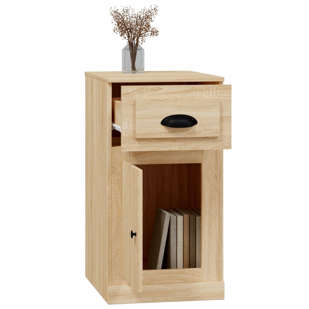 vidaXL Side Cabinet with Drawer Sonoma Oak 40x50x75 cm Engineered Wood 5