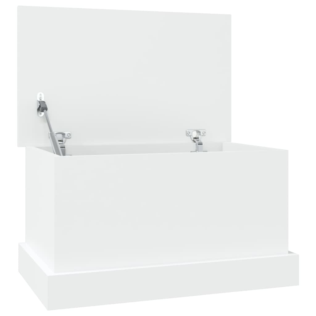 vidaXL Storage Box White 50x30x28 cm Engineered Wood 2