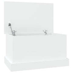 vidaXL Storage Box White 50x30x28 cm Engineered Wood 2