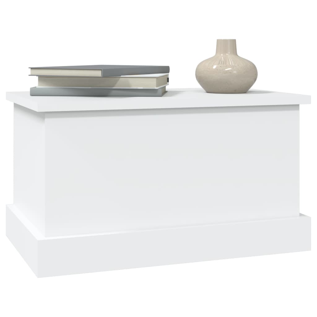 Storage Box Engineered Wood Height 28 cm White 50 cm 30 cm
