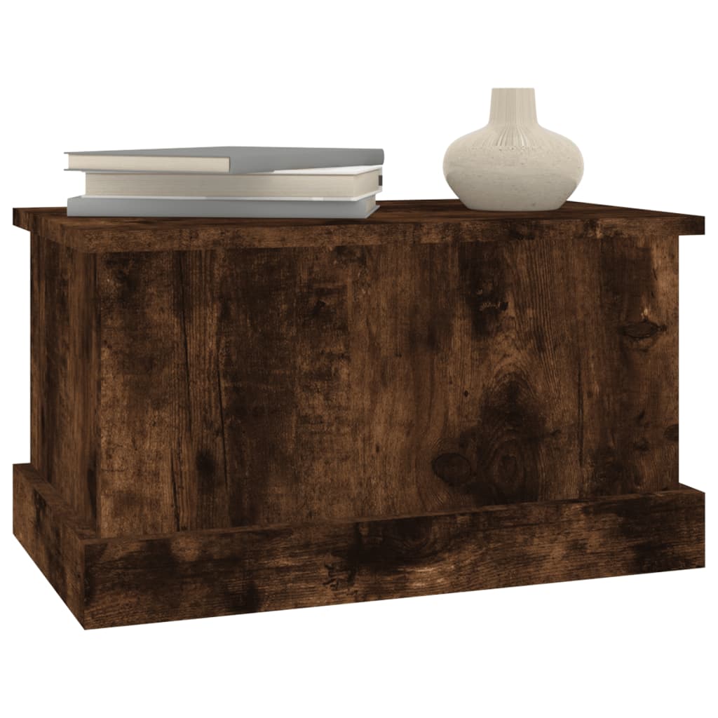 Storage Box Engineered Wood Height 28 cm Smoked oak 50 cm 30 cm