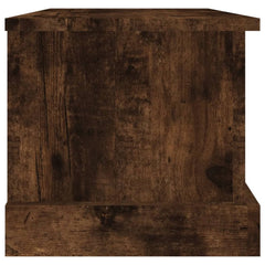 vidaXL Storage Box Smoked Oak 50x30x28 cm Engineered Wood 6