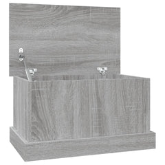 vidaXL Storage Box Grey Sonoma 50x30x28 cm Engineered Wood 2
