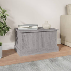 vidaXL Storage Box Grey Sonoma 50x30x28 cm Engineered Wood 3