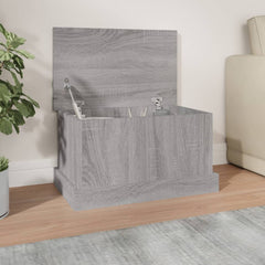 vidaXL Storage Box Grey Sonoma 50x30x28 cm Engineered Wood 1
