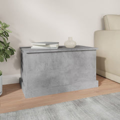 vidaXL Storage Box Concrete Grey 70x40x38 cm Engineered Wood 3