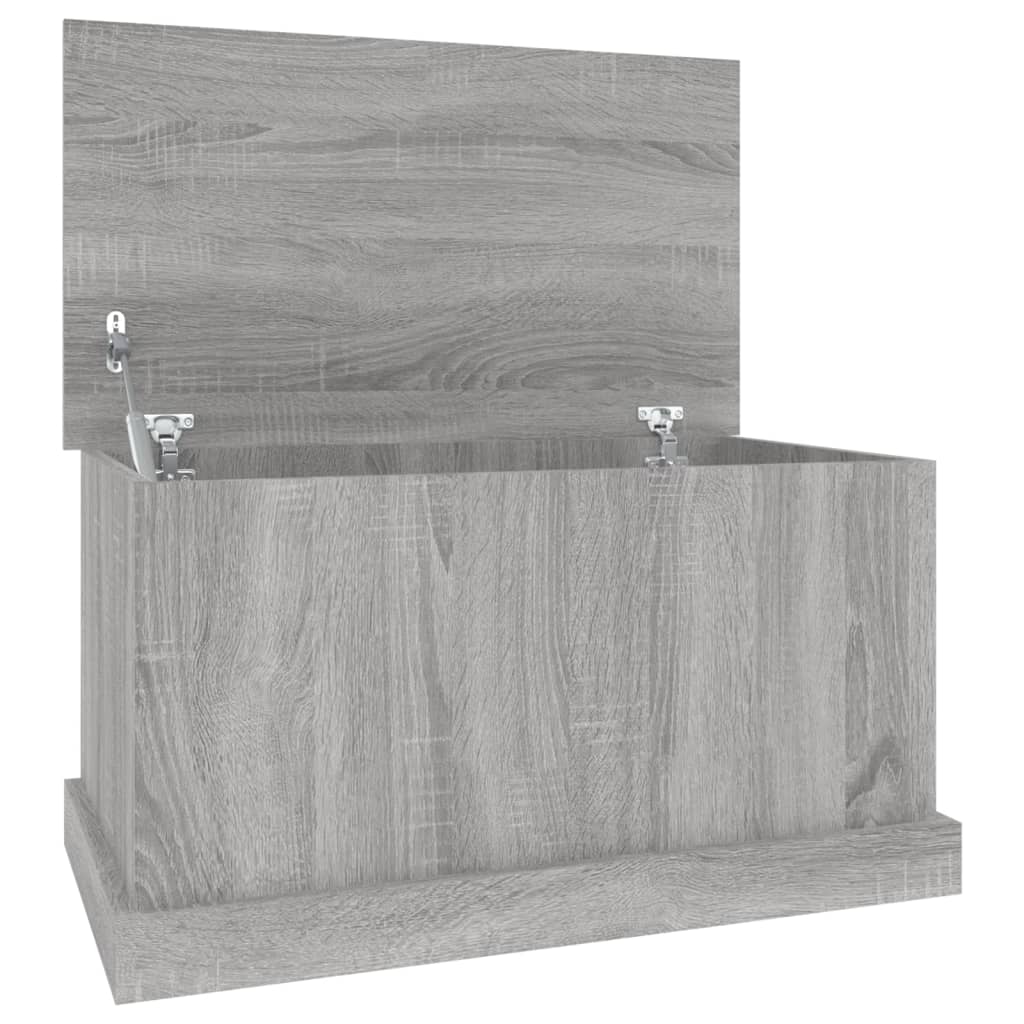 vidaXL Storage Box Grey Sonoma 70x40x38 cm Engineered Wood 2