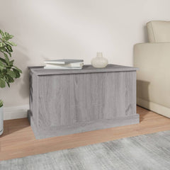 vidaXL Storage Box Grey Sonoma 70x40x38 cm Engineered Wood 3