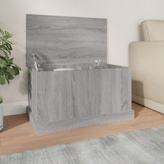 vidaXL Storage Box Grey Sonoma 70x40x38 cm Engineered Wood 1