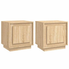 vidaXL Bedside Cabinets 2 pcs Sonoma Oak 44x35x45 cm Engineered Wood 2