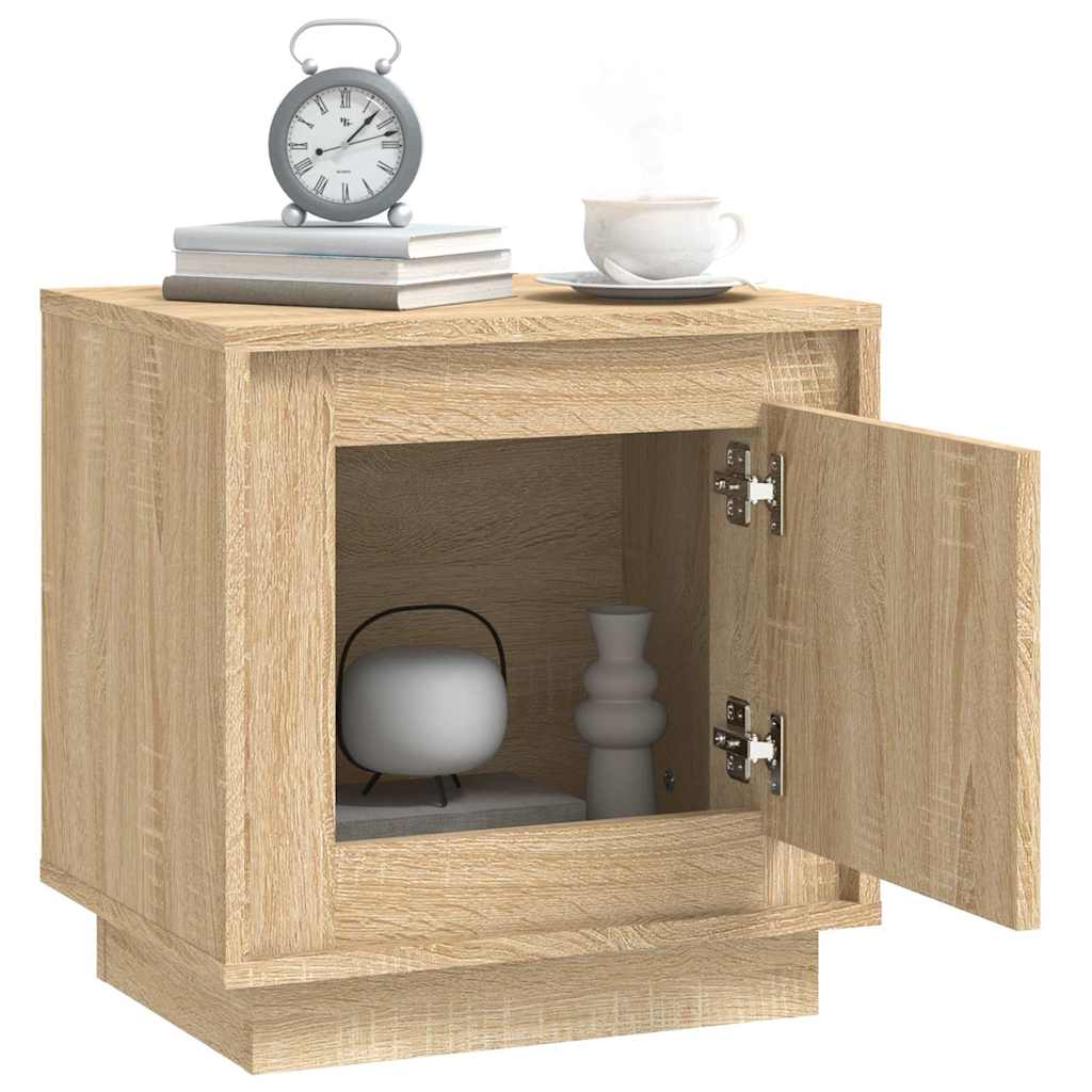 vidaXL Bedside Cabinets 2 pcs Sonoma Oak 44x35x45 cm Engineered Wood 5