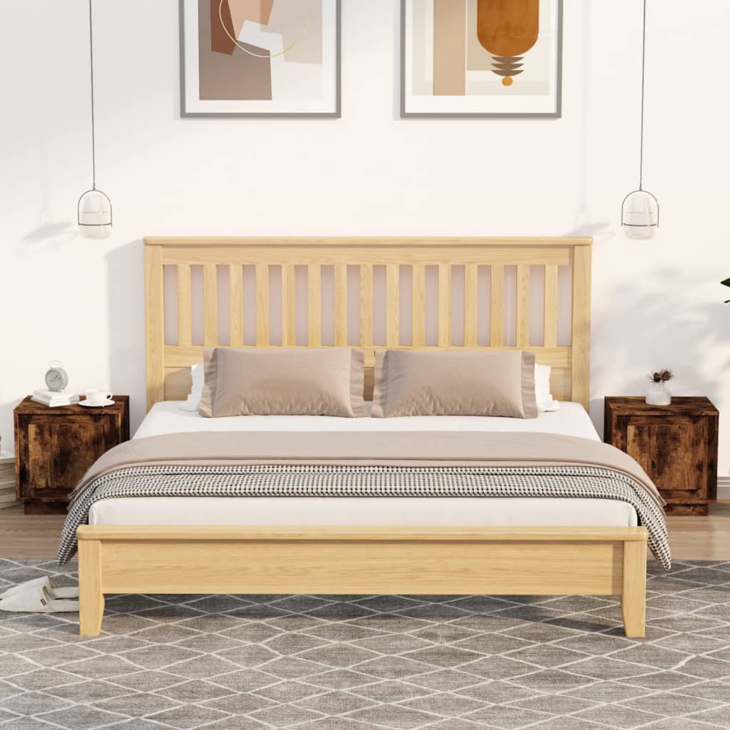 vidaXL Bedside Cabinets 2 pcs Smoked Oak 44x35x45 cm Engineered Wood 1