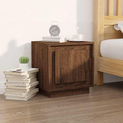 vidaXL Bedside Cabinets 2 pcs Brown Oak 44x35x45 cm Engineered Wood 3
