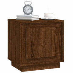 vidaXL Bedside Cabinets 2 pcs Brown Oak 44x35x45 cm Engineered Wood 4