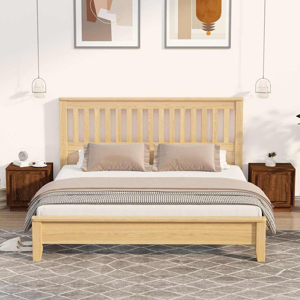 vidaXL Bedside Cabinets 2 pcs Brown Oak 44x35x45 cm Engineered Wood 1