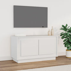vidaXL TV Cabinet | White | Engineered Wood | 80x35x45 cm | TV Cabinet 1