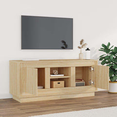 vidaXL TV Cabinet Sonoma Oak 102x35x45 cm Engineered Wood 3