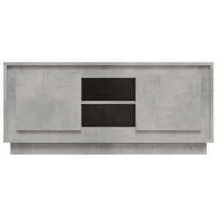 vidaXL TV Cabinet Concrete Grey 102x35x45 cm Engineered Wood 6
