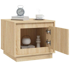 vidaXL Coffee Table Sonoma Oak 51x50x44 cm Engineered Wood 4